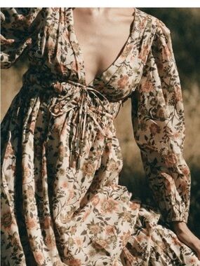 JUILLET Merritt Maxi cotton floral dress gorgeous!